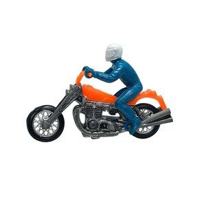 Hot Wheels 1971 Rrrumblers Road Hog Motorcycle W/ #5 Rider- Red Line Era